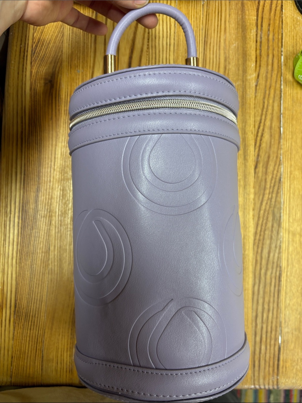 Monat Lilac Round Structured Top-Handle Bag